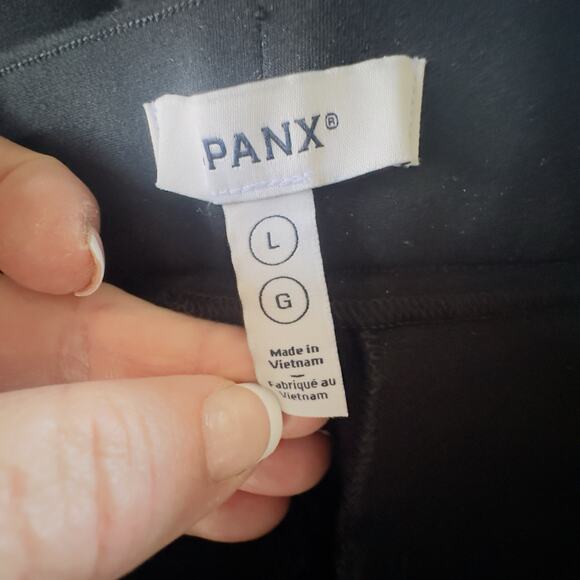 Spanx Wide Leg Trouser Pants Black L High Rise Stretch Pull On Faux Pockets Yoga - Picture 8 of 9